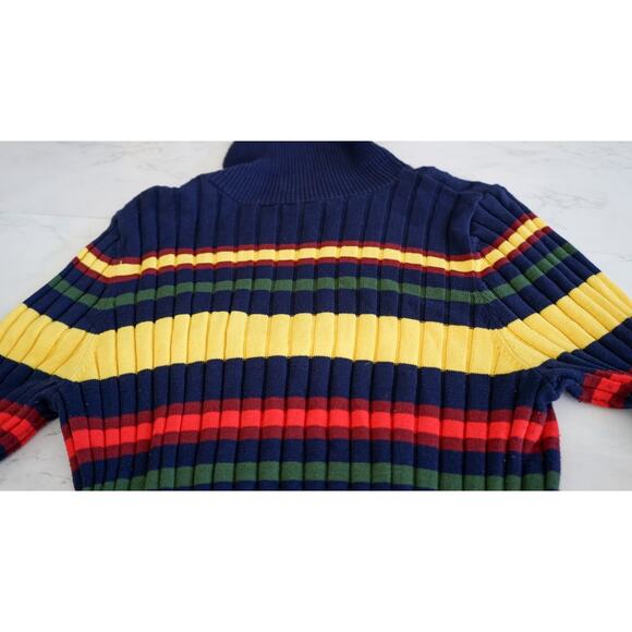 Eloquii Striped Turtleneck Ribbed Sweater Dress Sz 18-20 Preppy Academia School - Picture 11 of 16